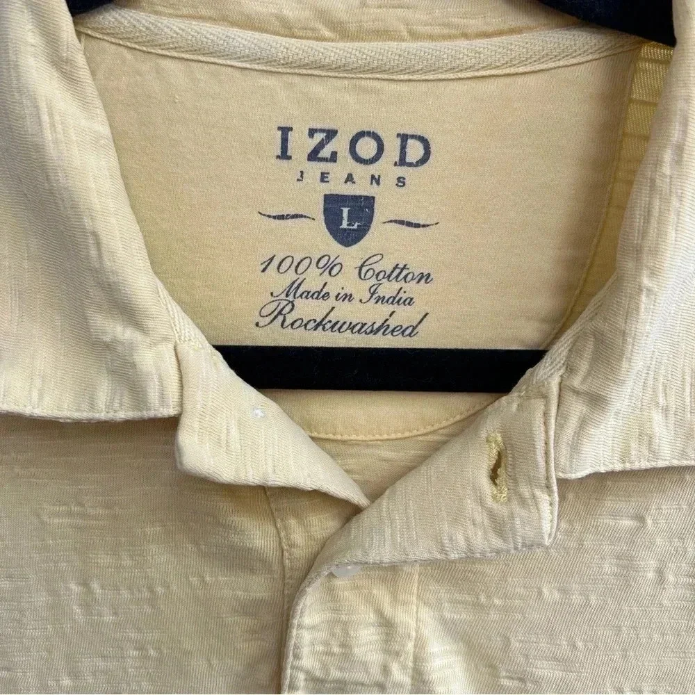 IZOD Archive Collection Rockwashed 100% Cotton Short Sleeve Buttery Polo Shirt